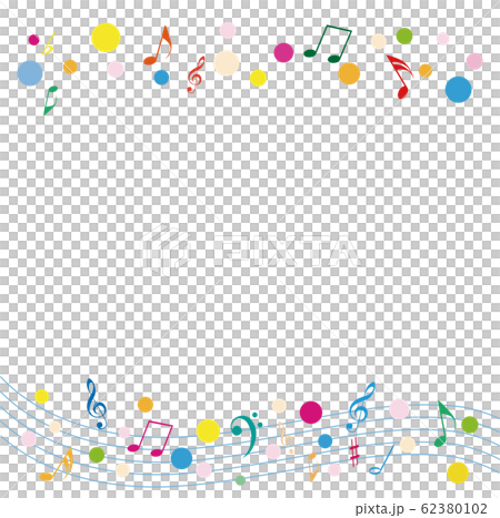 Musical note frame 62380102