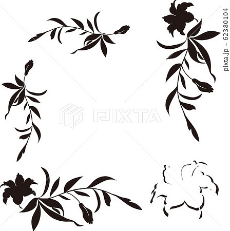 花フレームのイラスト素材 [62380104] - PIXTA