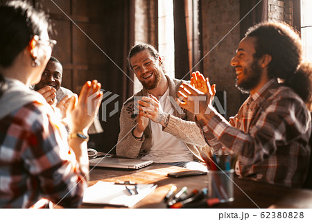 Applause Of Multi-Ethnic American Start Up Team 62380828