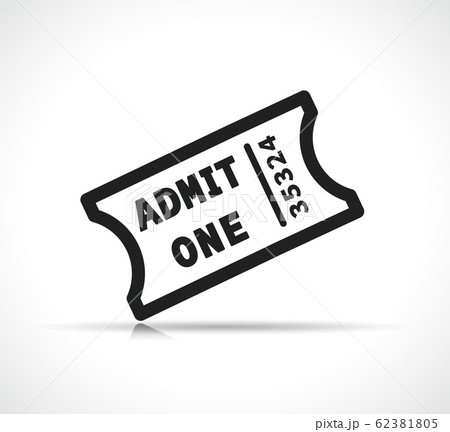 Vector movie ticket symbol icon Vector movie ticket symbol icon 62381805