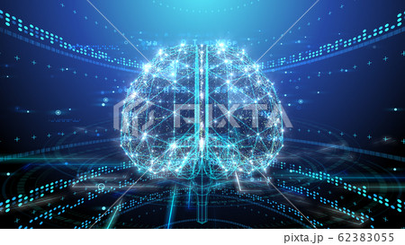 Ai 人工知能 テクノロジー ネットワーク データ コンピュータ 情報 3d