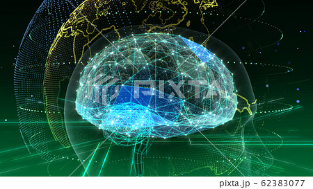 Ai 人工知能 テクノロジー ネットワーク データ コンピュータ 情報 3d