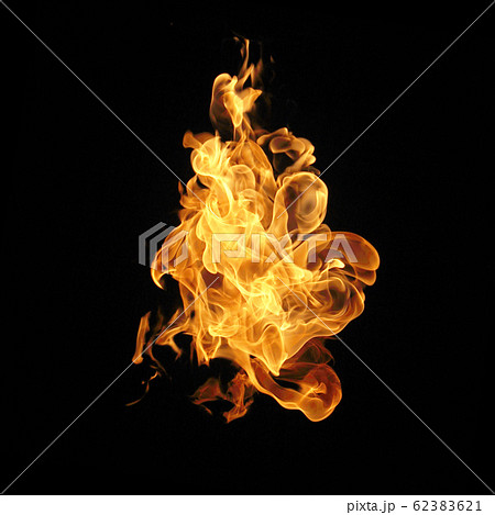 Fire flames collection isolated on black Fire flames collection isolated on black 62383621