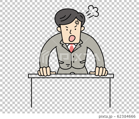Powerhara salaryman boss angry illustration Powerhara salaryman boss angry illustration 62384666