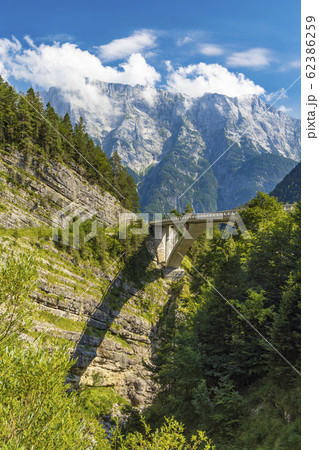 Mountain road to Mangart, Ttriglav national park, 62386259