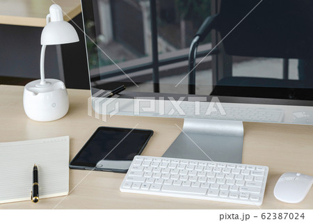 Comfortable workplace with modern computer 62387024
