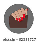 Flat icon of manicure. Manicure set 62388727