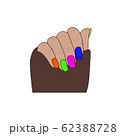 Elegant female hands, manicure nail polish. 62388728