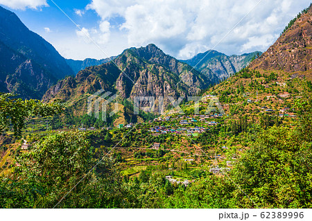 Himalaya mountains landscape, Parvati valley 62389996