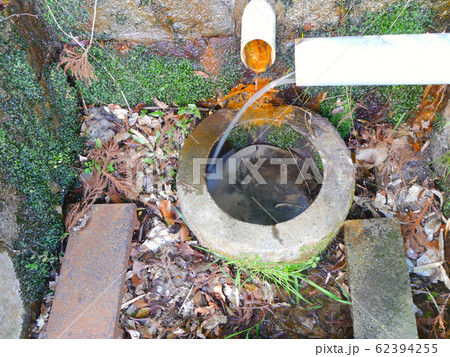 広田神社の外苑の道沿いにある湧き水「おすぎの水」 広田神社の外苑の道沿いにある湧き水「おすぎの水」 62394255
