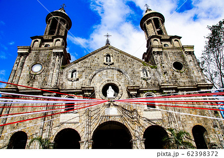 フィリピン バコロドの歴史ある教会 サン セバスティアン大聖堂の写真素材