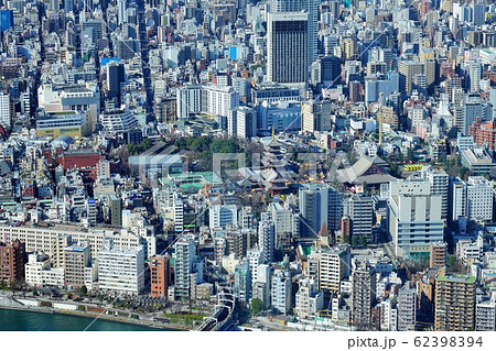 浅草周辺(東京スカイツリーより) 浅草周辺(東京スカイツリーより) 62398394