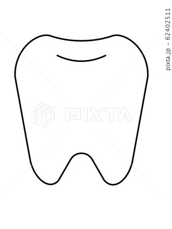 歯 綺麗な歯 シンプルのイラスト素材