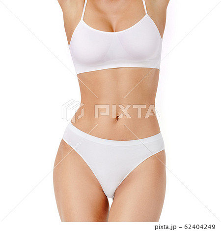 woman's torso close-up isolated on white background woman's torso close-up isolated on white background 62404249