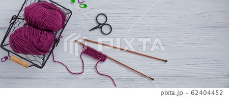 Background with knitting tools and accessories, Background with knitting tools and accessories, 62404452