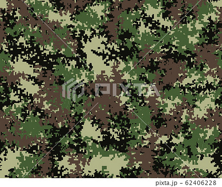 Digital fashionable camouflage pattern, military print .Seamless illustration, wallpaper	 62406228
