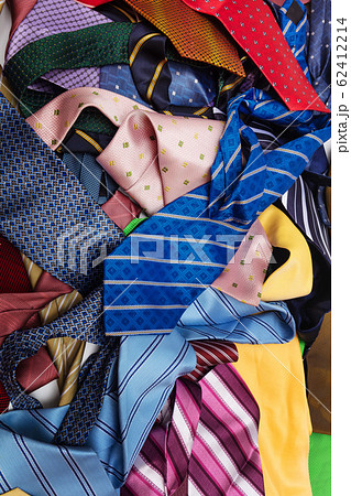 many multi-colored ties 62412214