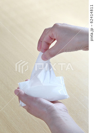 ポケットティッシュの写真素材