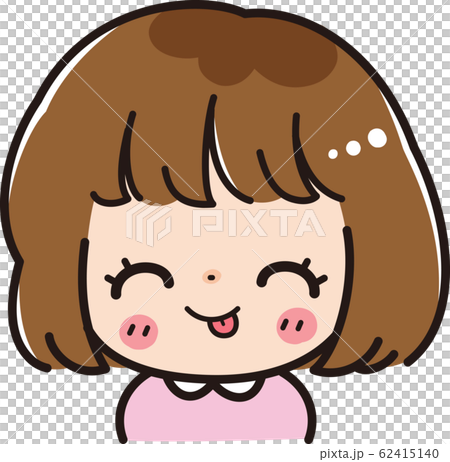 舌を出す女の子 62415140