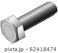 Drawing of a bolt on a white background, vector 62418474