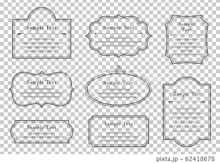 エレガントなメッセージカードのセット 62418678