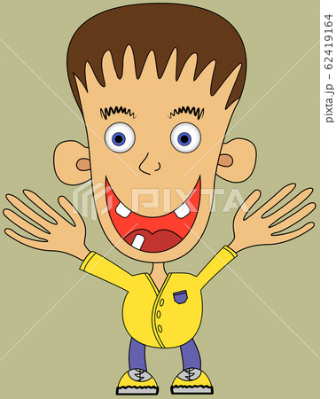 Drawing of a boy who reaches for a hug Drawing of a boy who reaches for a hug 62419164