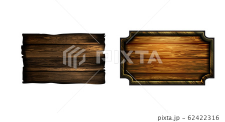 Vector realistic illustration of wooden signboard Vector realistic illustration of wooden signboard 62422316