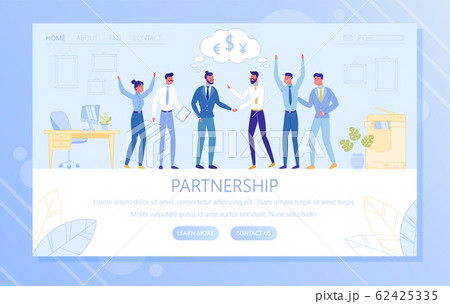 Partnership Business Agreement Conclusion Scene. Partnership Business Agreement Conclusion Scene. 62425335