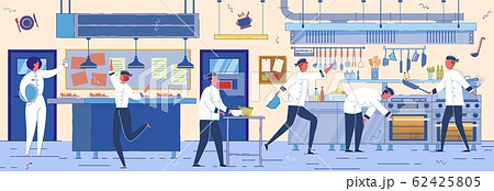 Working Restaurant Cooks, Chefs and Assisters. Working Restaurant Cooks, Chefs and Assisters. 62425805