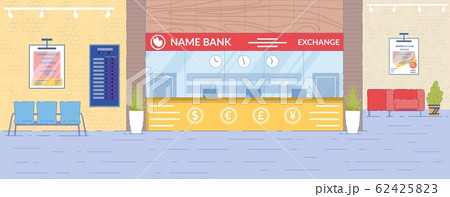 Currency Exchange Department Interior Backdrop 62425823