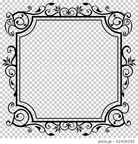 Baroque ornaments, decorative lines, decorative boxes, backgrounds | Vector data, squares 62426292