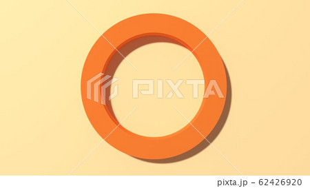 オレンジ 丸フレーム コピースペース 背景素材 オレンジ 丸フレーム コピースペース 背景素材 62426920