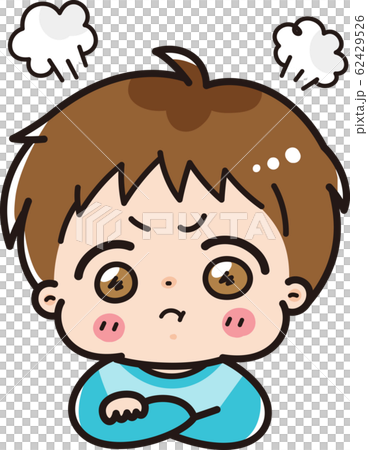 ぷんぷん怒る男の子 62429526