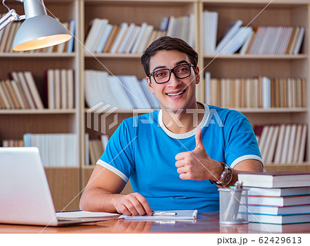 Student preparing for college exams Student preparing for college exams 62429613