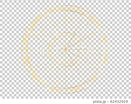 12星座表 ベクターのイラスト素材