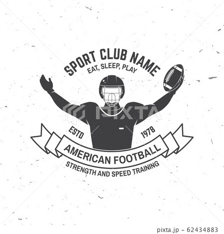 American football player retro t-shirt design Vector Image