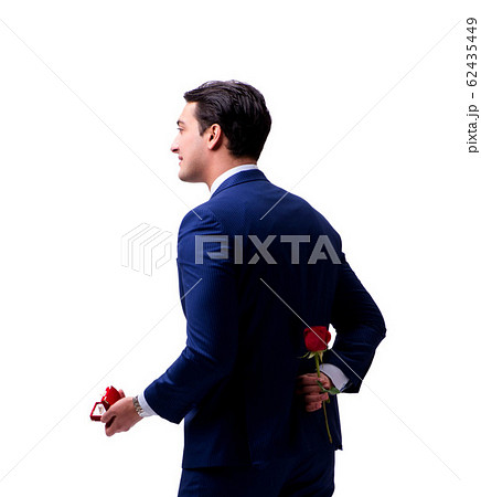Romantic concept with man making marriage proposal Romantic concept with man making marriage proposal 62435449