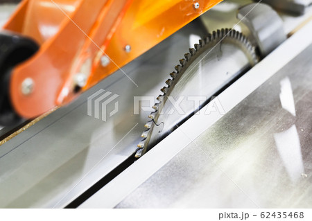 Industrial table saw, close-up photo 62435468