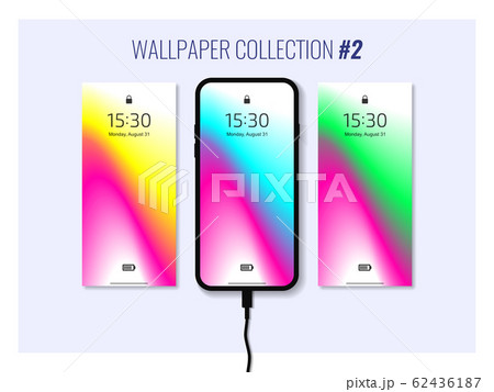 Set of colorful wallpapers for smartphone. 62436187
