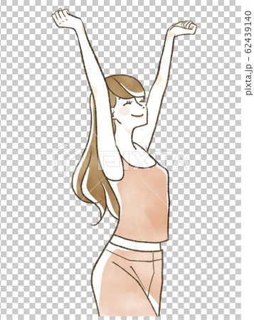 Stretching woman Stretching woman 62439140