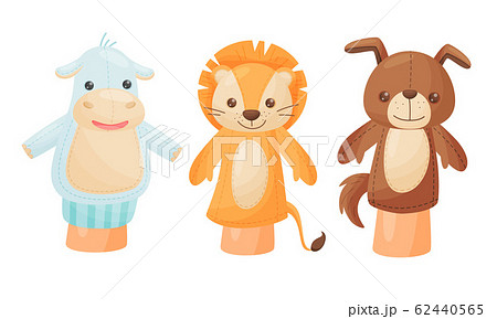 Hands with Animal Puppets on Top of It Vector Set Hands with Animal Puppets on Top of It Vector Set 62440565