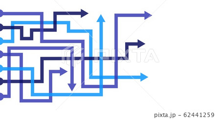 Direction concept. Abstract blue arrows minimal style Direction concept. Abstract blue arrows minimal style 62441259