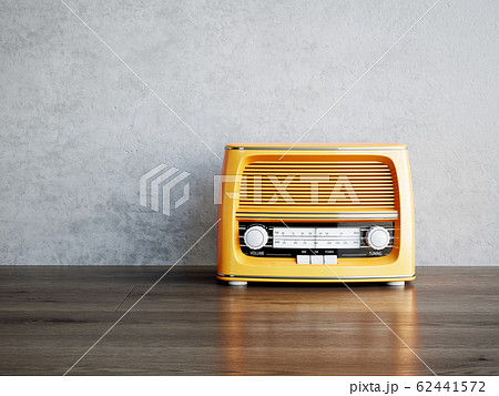 Orange retro radio Orange retro radio 62441572
