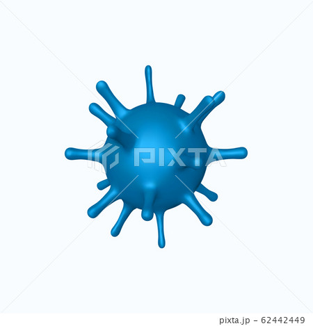 Vector 3d abstract virus, bacteria. 62442449