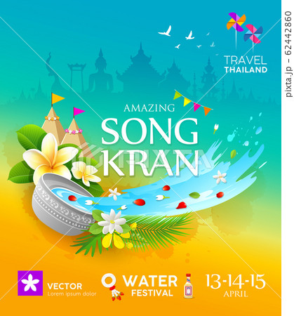 Amazing Songkran festival travel thailand colorful  Amazing Songkran festival travel thailand colorful  62442860