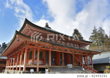 滋賀県 世界遺産 比叡山延暦寺の法華総持院 阿弥陀堂 の写真素材