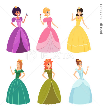 Fairytale Princess Fashioned Fantasy Girls In のイラスト素材