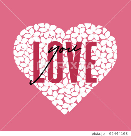 Flower shaped heart 62444168