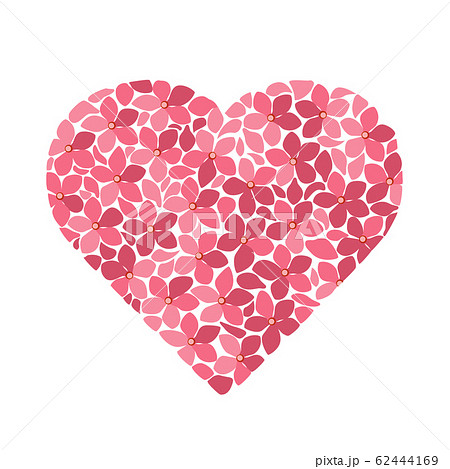 Flower shaped heart 62444169