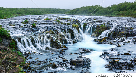 Bruarfoss waterfall in summer time 62445076